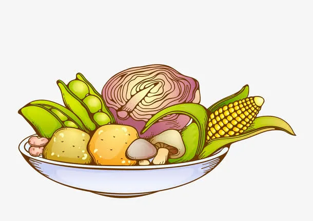 手绘食物免抠
