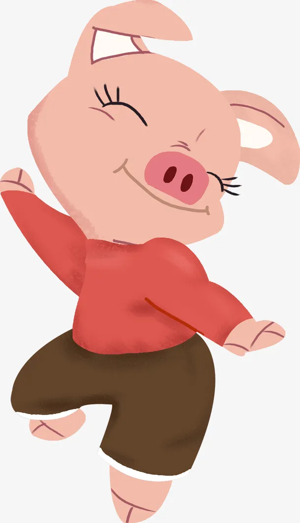 新年快乐之猪年免抠