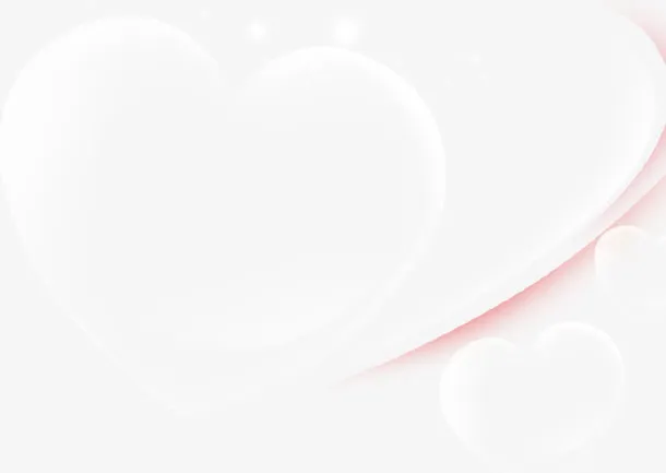 幸福七夕海报心形装饰免抠