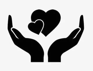 双手呵护爱心免抠