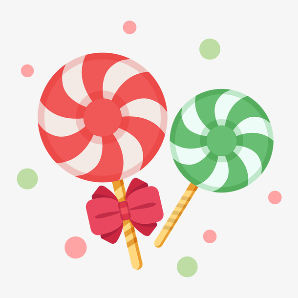 卡通圣诞糖果元素免抠