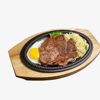 荷包蛋沙朗牛排西餐食品免抠