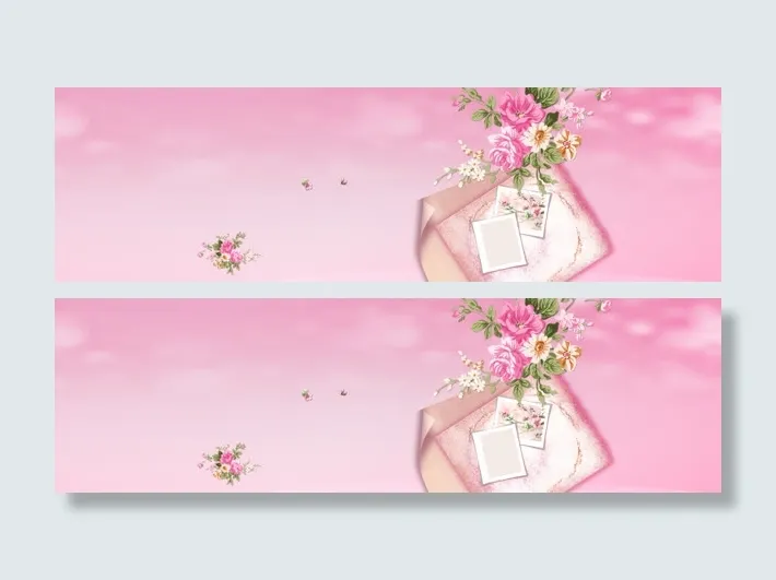 母亲节感恩唯美背景banner免抠