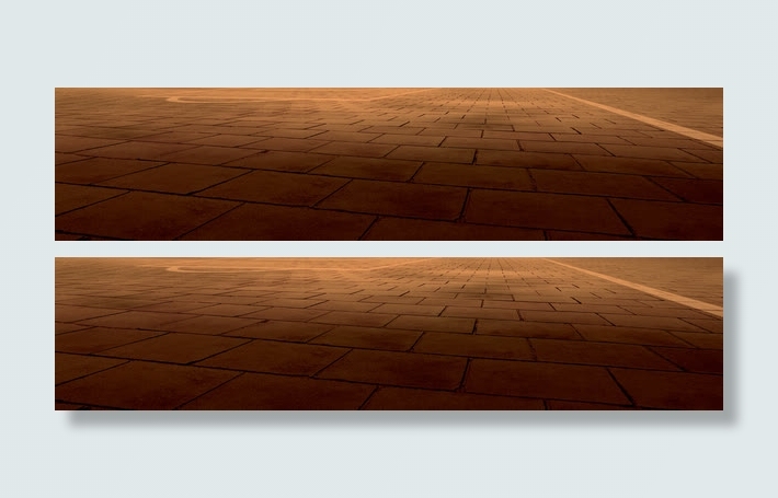 棕色复古欧式道路免抠