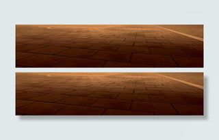 棕色复古欧式道路免抠