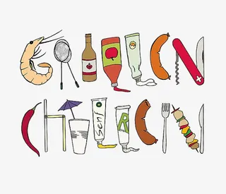 BBQ烧烤手绘PNG免抠