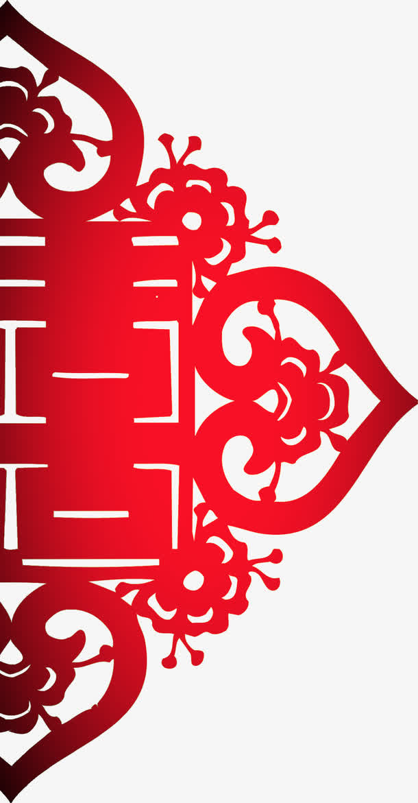 红色囍免抠