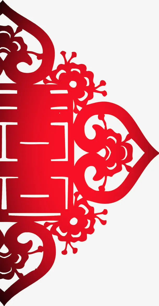 红色囍免抠