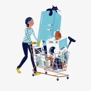 购物的女人免抠