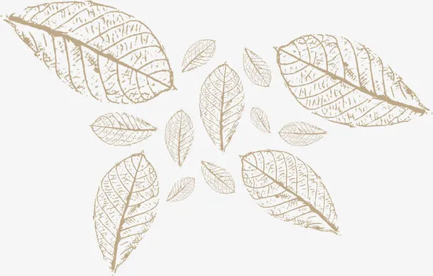 手绘茶叶包装袋图片免抠