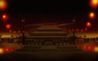 灯笼城市夜景图片免抠