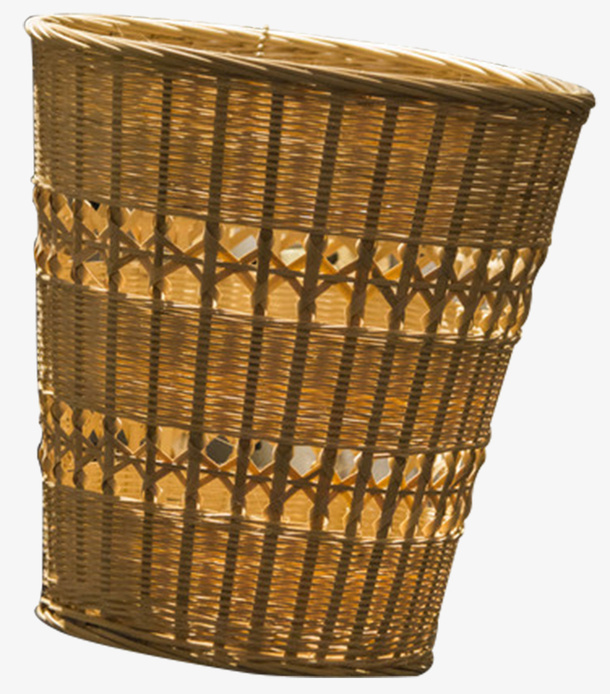 生活用品手工竹制小背篓免抠