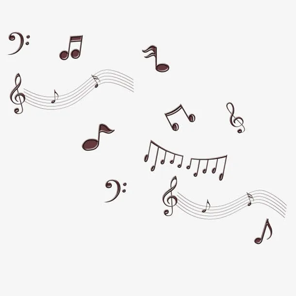 音乐符号漂浮免抠