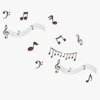 音乐符号漂浮免抠