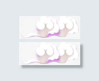 紫色祥云背景装饰素材