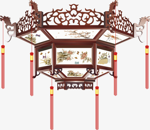 中古灯笼免抠