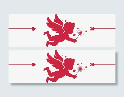 矢量浪漫情人节装饰素材免抠