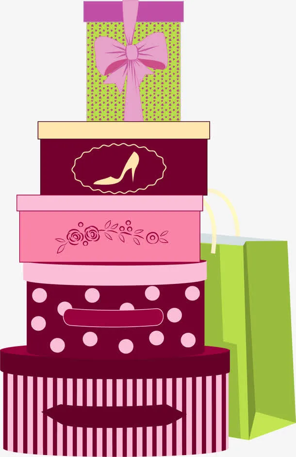 矢量手绘礼盒免抠