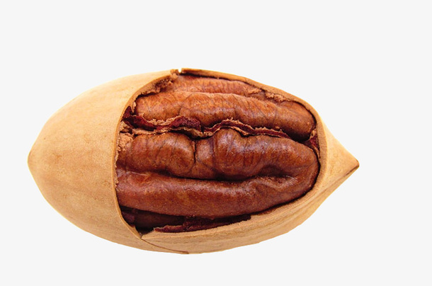 长寿果碧根果山核桃香脆果仁奶油免抠