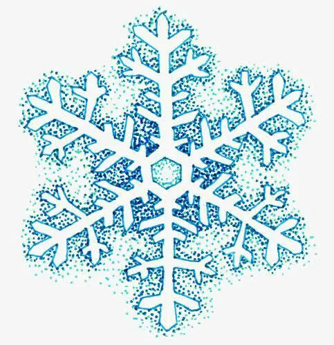 卡通雪花免抠