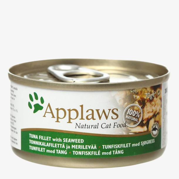 白绿色猫咪食用猫罐头免抠