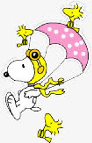 降落伞史努比免抠