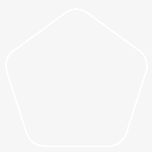 一个圆角五边形免抠