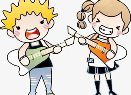 卡通婚庆人物免抠