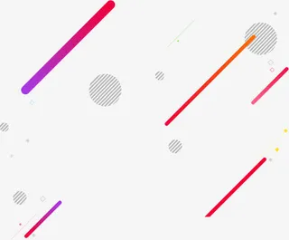 直线创意绘画促销免抠