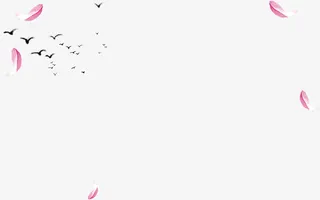 立绘粉红桃花背景矢量素材