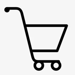 简约的疯狂买买买购物车PNG免抠