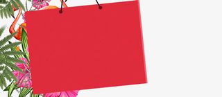 手绘绿色植物叶子礼盒边框纹理免抠