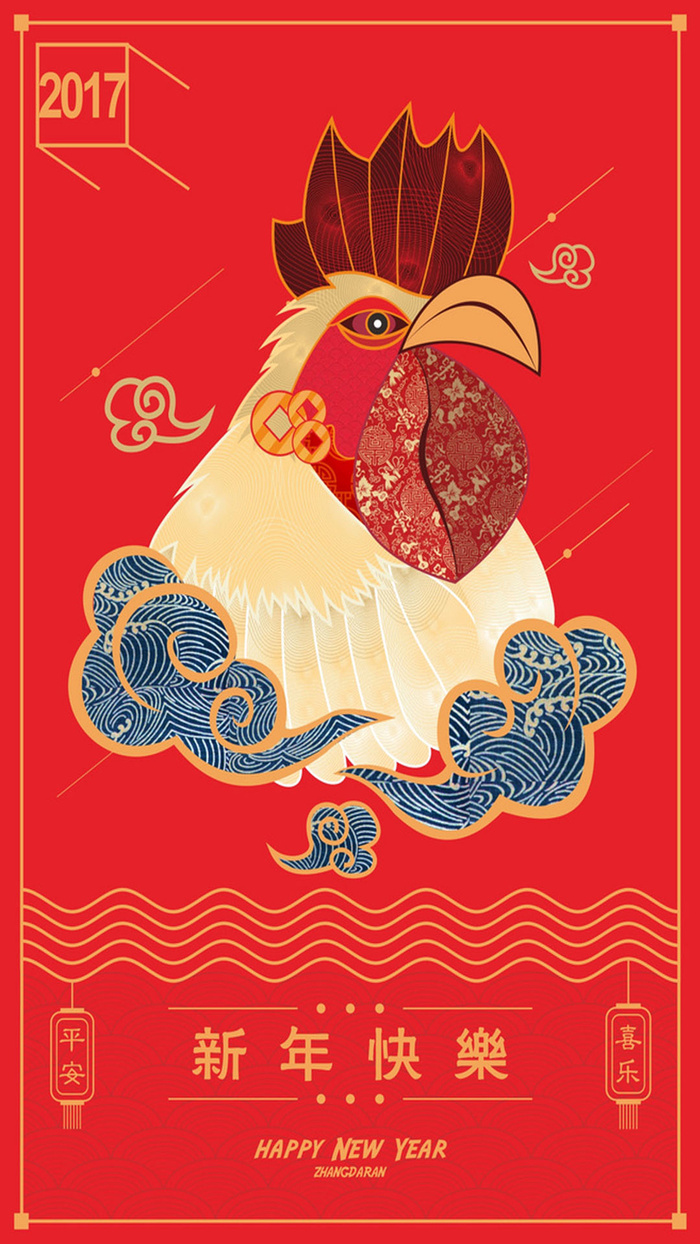 红色新年背景高清