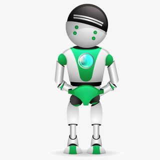 卡通科技机器人装饰手绘装饰免抠