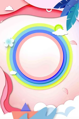 清新简洁夏天你好夏天主题海报高清