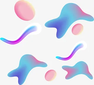 高端炫彩装饰图案免抠