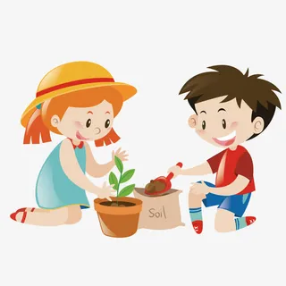 矢量植树节免抠