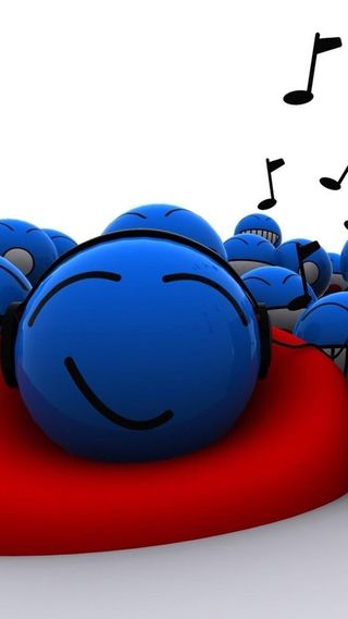 可爱笑脸H5背景高清