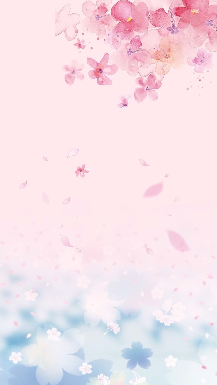 粉色浪漫花瓣商业PSD分层H5背景素材高清