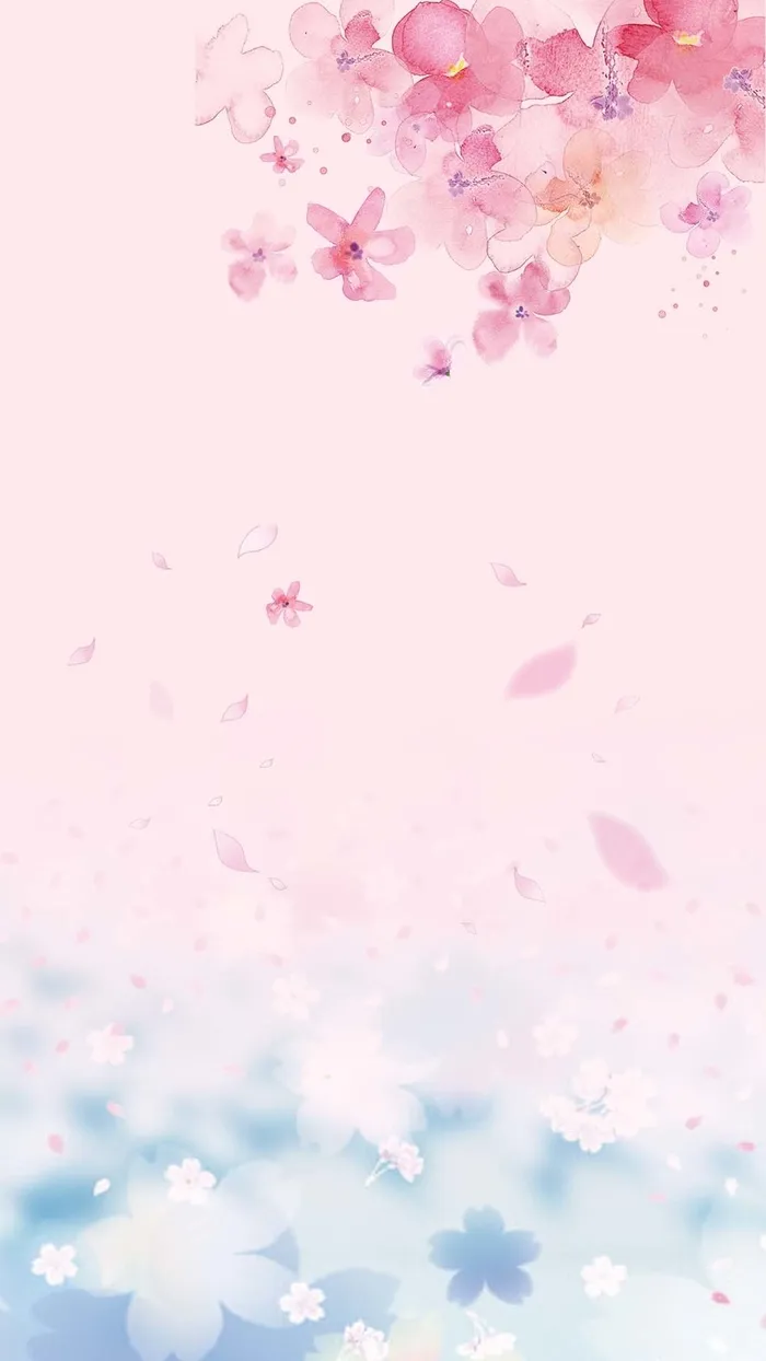 粉色浪漫花瓣商业PSD分层H5背景素材高清