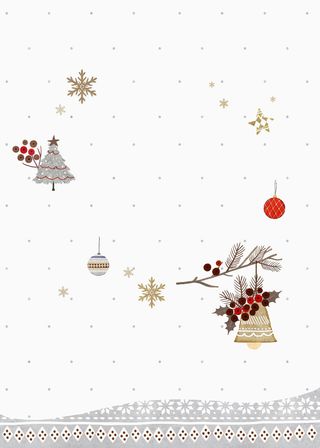 简洁冬季圣诞节新品上市平面广告高清