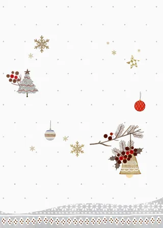 简洁冬季圣诞节新品上市平面广告高清