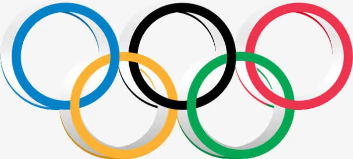 手绘五环奥运会标志免抠