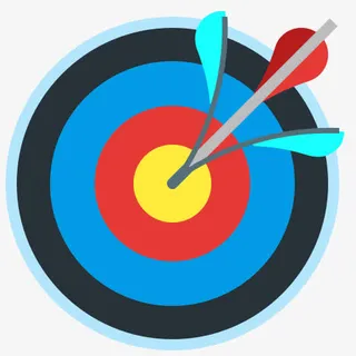 精度优势箭头目标靶向丰富多彩的免抠