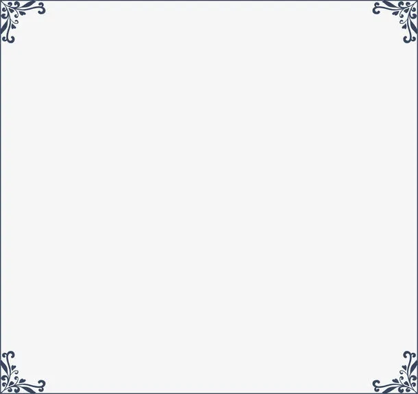 欧式花纹边框免抠