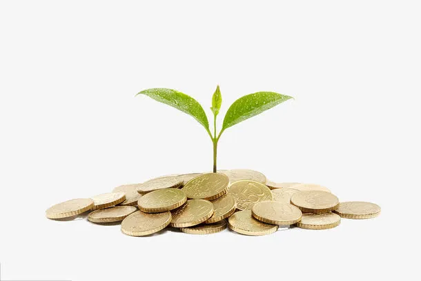 生长的财富树免抠