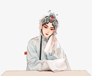 京剧美人免抠