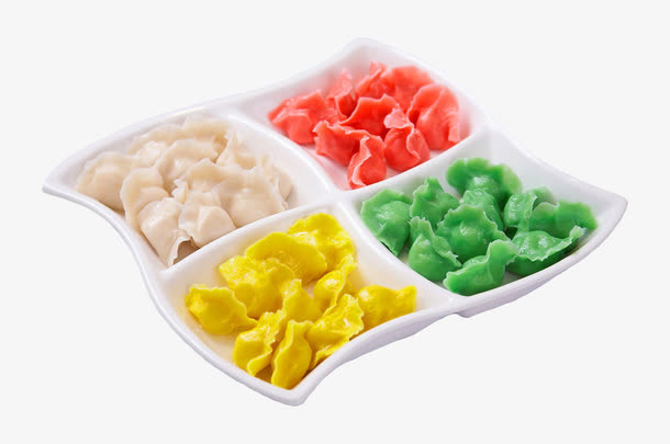 四色饺子免抠