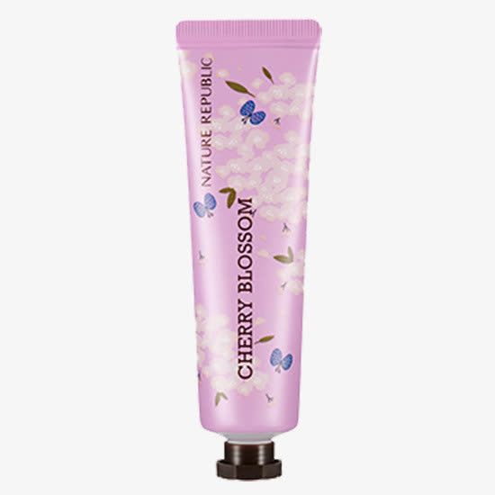 实物自然乐园护手霜紫色包装促销免抠