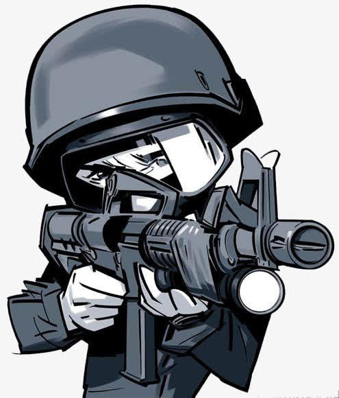 特种兵击杀机枪素材免抠